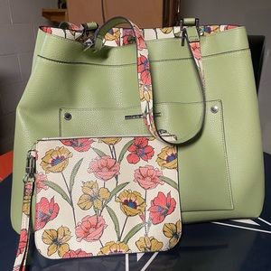 Steve Madden Green Tote Bag
